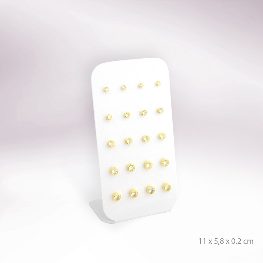 Expositor - 10 pares de pendientes (cierre de rosca)