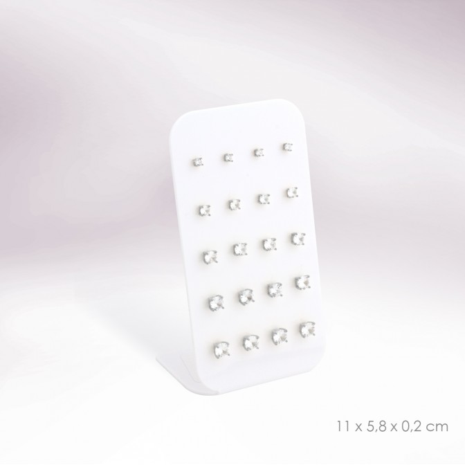 Expositor - 10 pares de pendientes (cierre presión)