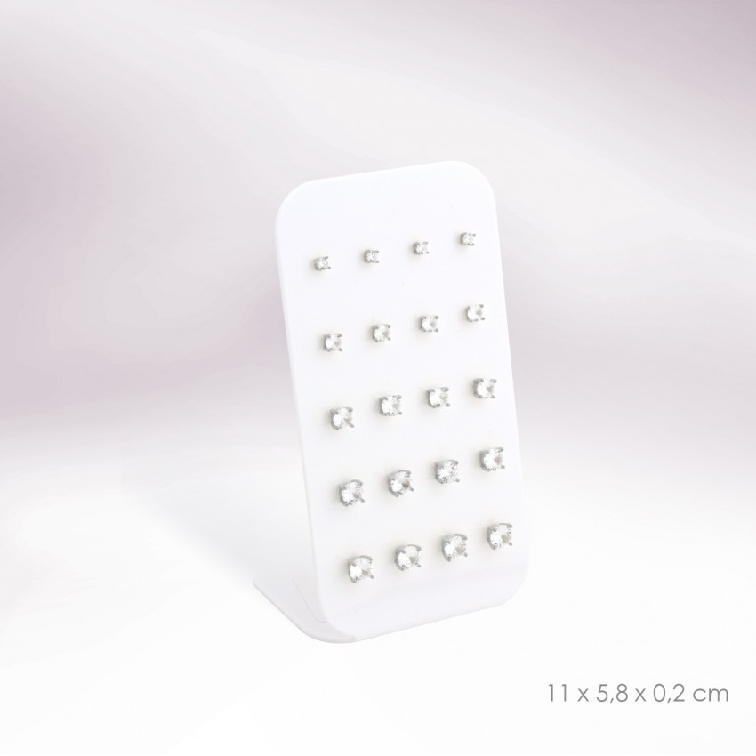 Expositor - 10 pares de pendientes (cierre presión)