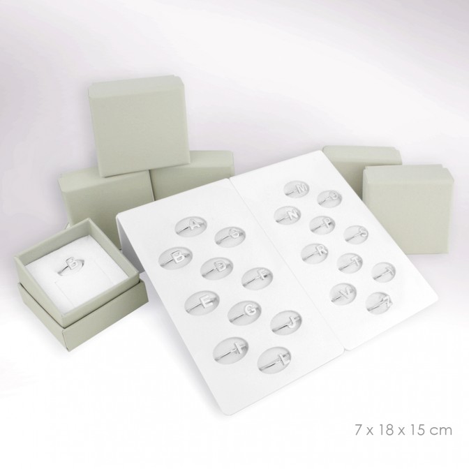 Expositor - 20 sortijas (incluye 2 bases)