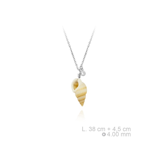 Gargantilla de Plata de Ley y nácar