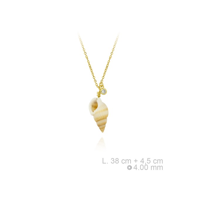 Gargantilla de Plata de Ley y nácar