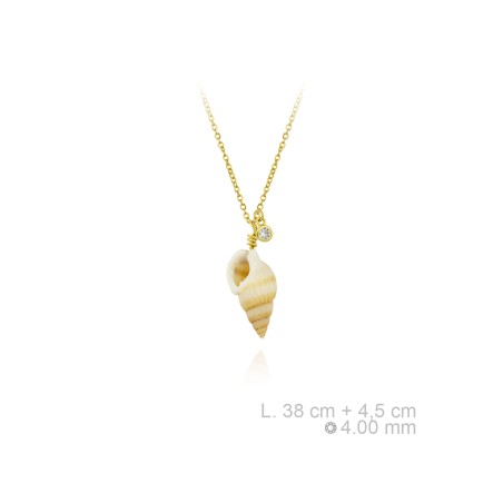 Gargantilla de Plata de Ley y nácar