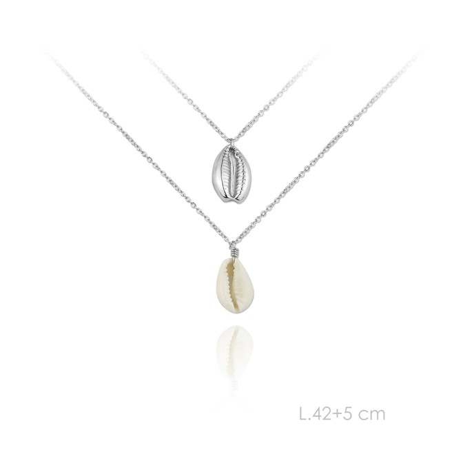 Gargantilla de Plata de Ley y nácar