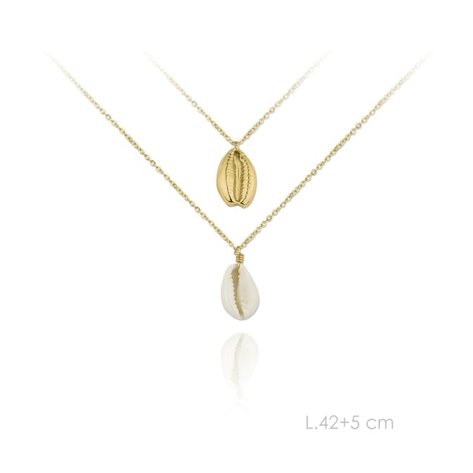 Gargantilla de Plata de Ley y nácar