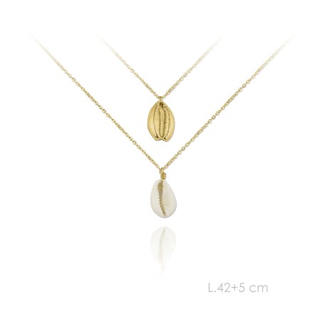 Gargantilla de Plata de Ley y nácar