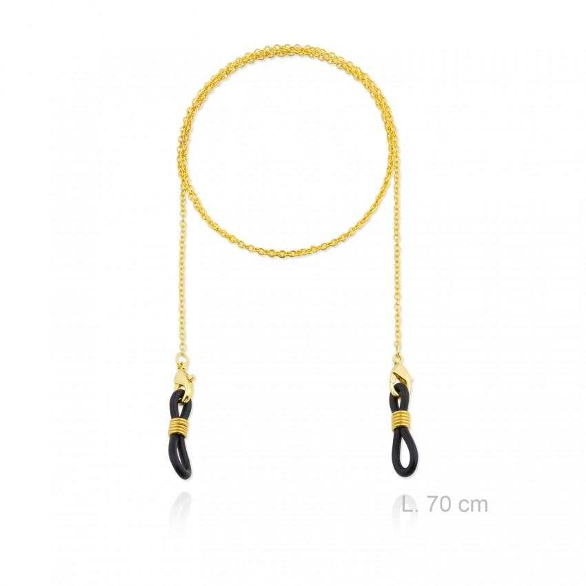 Cadena de acero con chapado en oro de alta duración para Gafas / Mascarilla