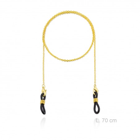 Cadena de acero con chapado en oro de alta duración para Gafas / Mascarilla