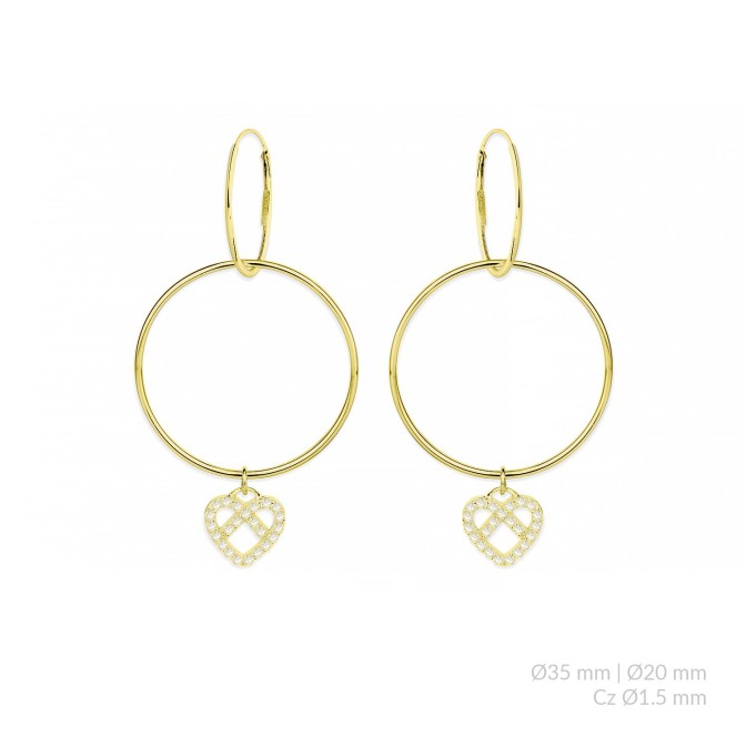 Pendientes de Plata de Ley