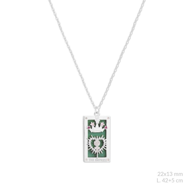 Gargantilla de Plata de Ley con circonitas