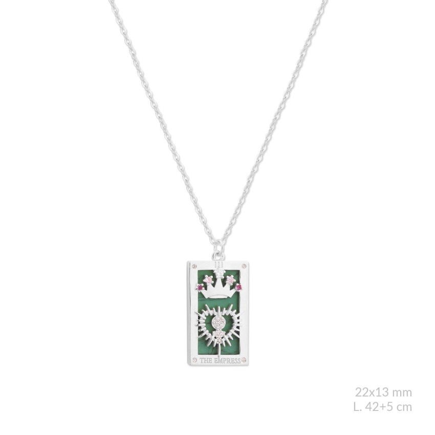 Gargantilla de Plata de Ley con circonitas