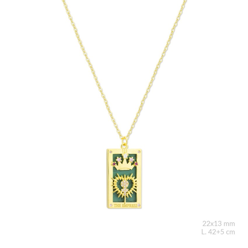 Gargantilla de Plata de Ley con circonitas