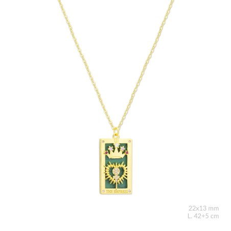 Gargantilla de Plata de Ley con circonitas