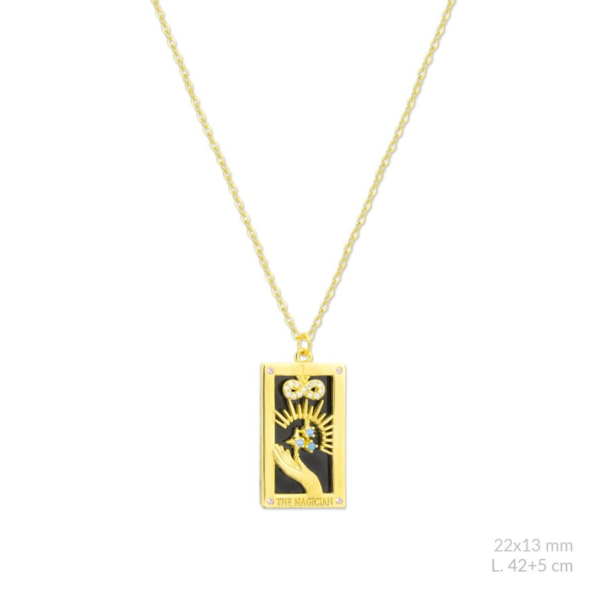 Gargantilla de Plata de Ley con circonitas