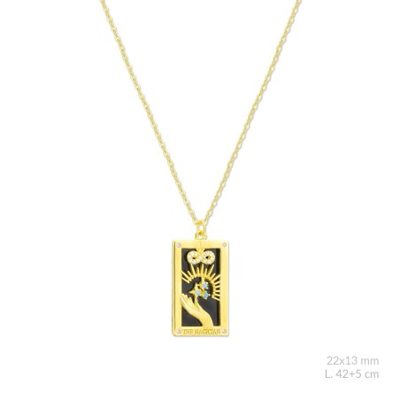 Gargantilla de Plata de Ley con circonitas