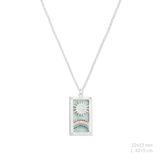 Gargantilla de Plata de Ley con circonitas