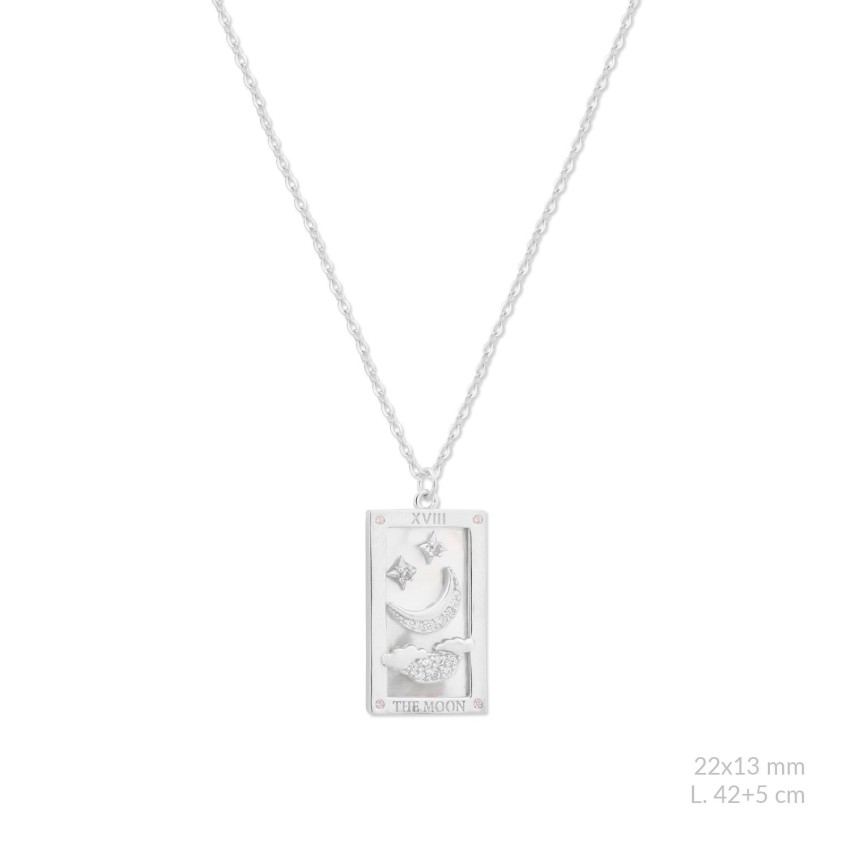 Gargantilla de Plata de Ley con circonitas