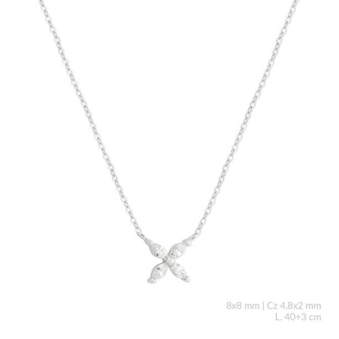 Gargantilla de Plata de Ley y circonitas