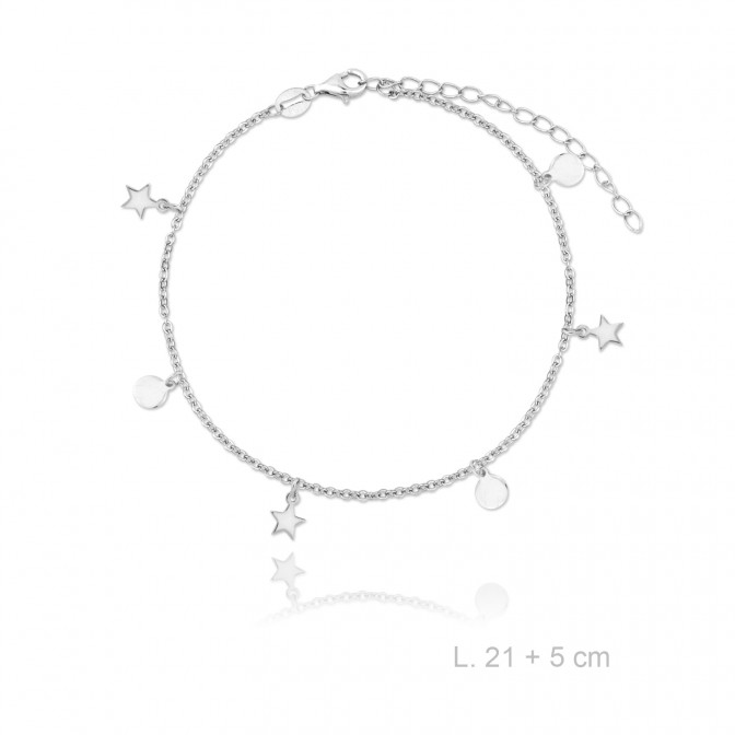 Tobillera de Plata de Ley