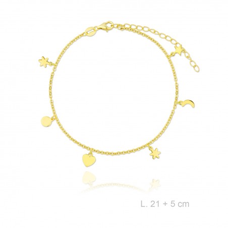 Tobillera de Plata de Ley