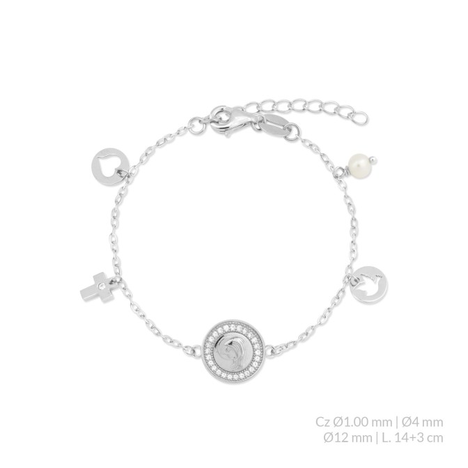 Pulsera de Plata de Ley con circonitas