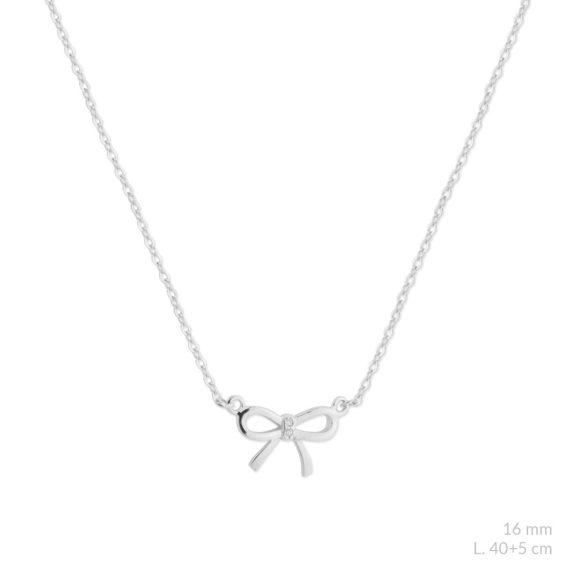 Gargantilla de Plata de Ley y circonitas