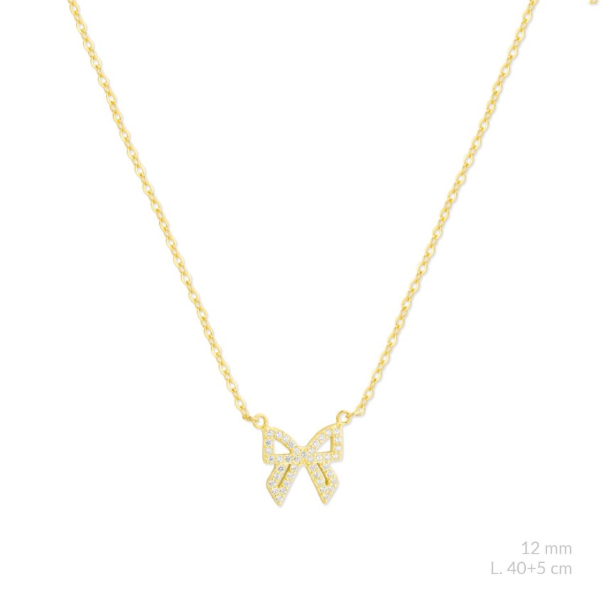 Gargantilla de Plata de Ley y circonitas