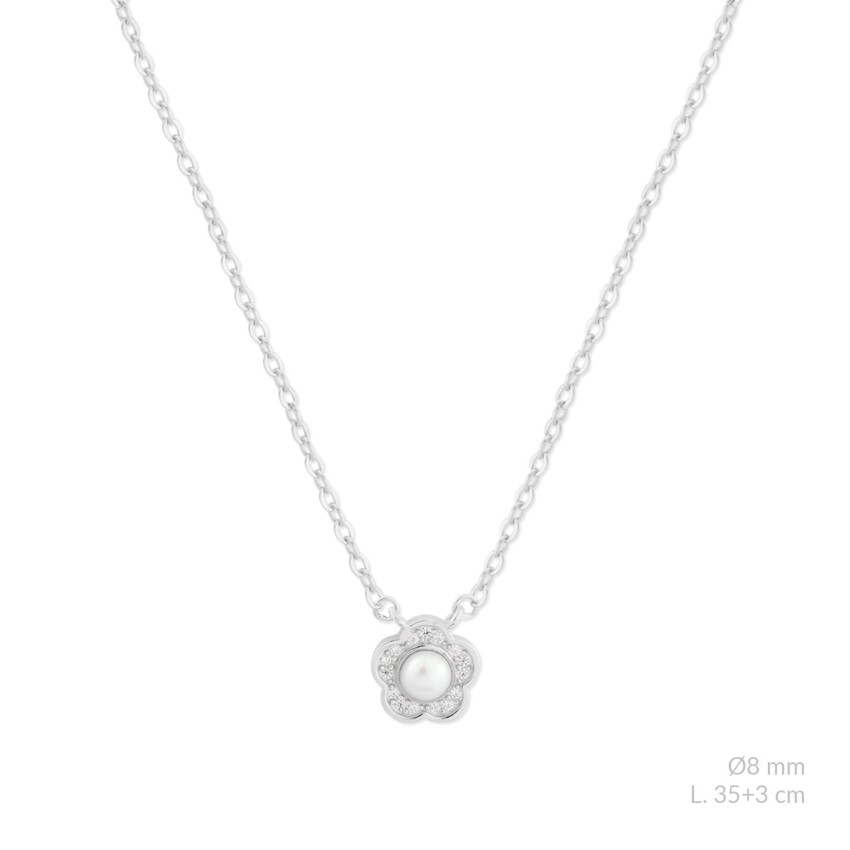 Gargantilla de Plata de Ley con circonitas