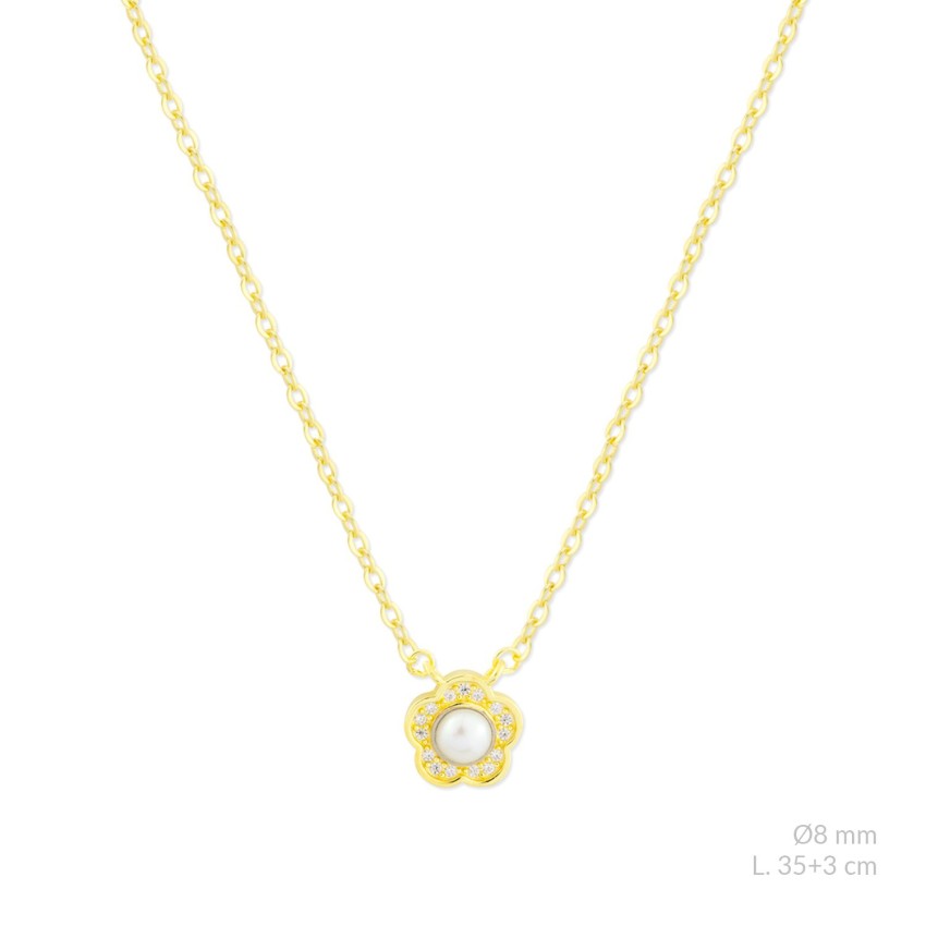 Gargantilla de Plata de Ley con circonitas