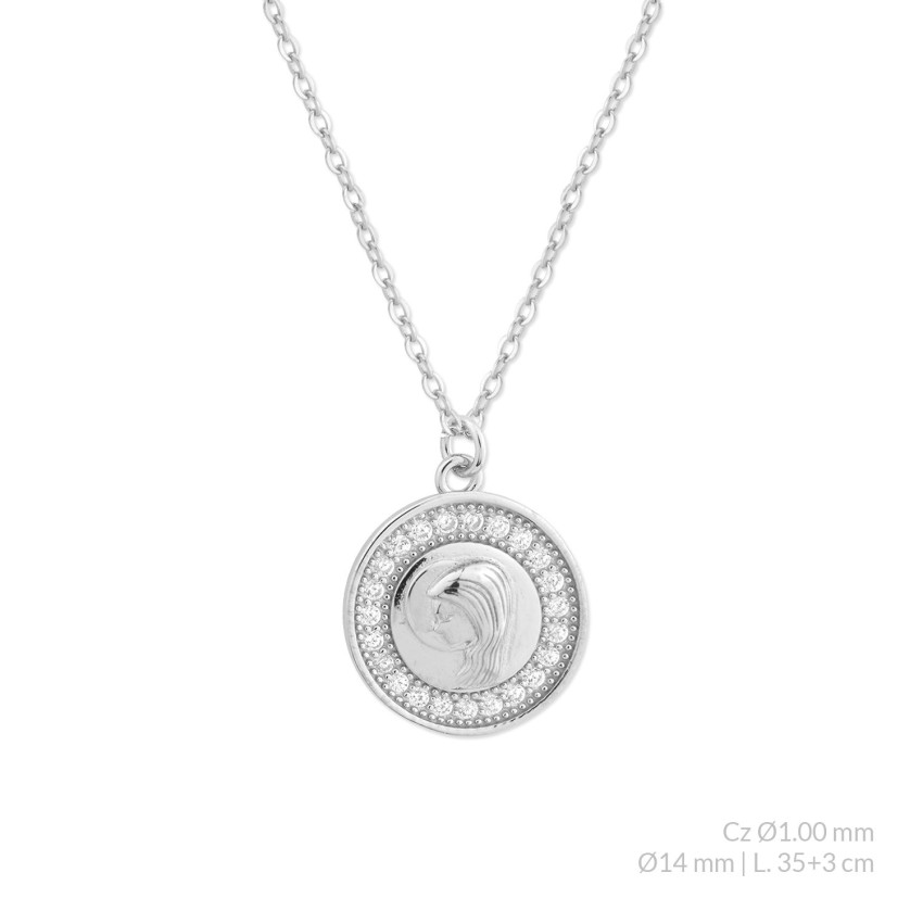 Gargantilla de Plata de Ley con circonitas