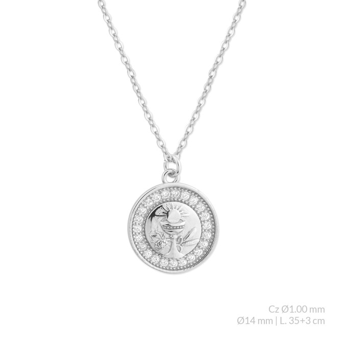 Gargantilla de Plata de Ley con circonitas