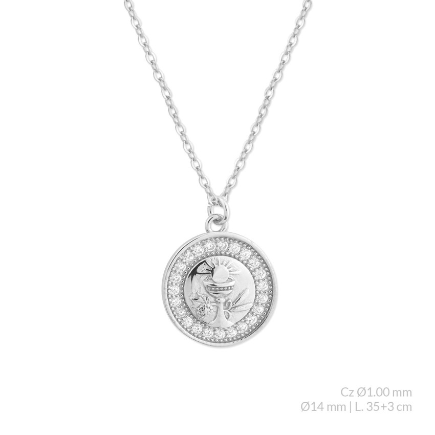 Gargantilla de Plata de Ley con circonitas