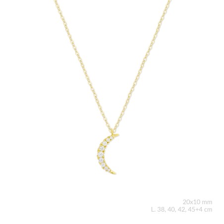 Gargantilla de Plata de Ley con circonitas