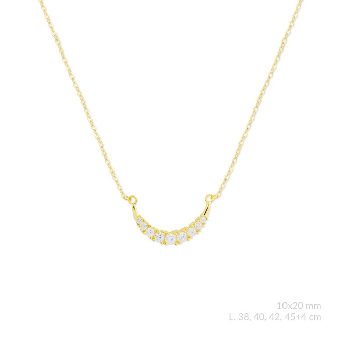 Gargantilla de Plata de Ley con circonitas