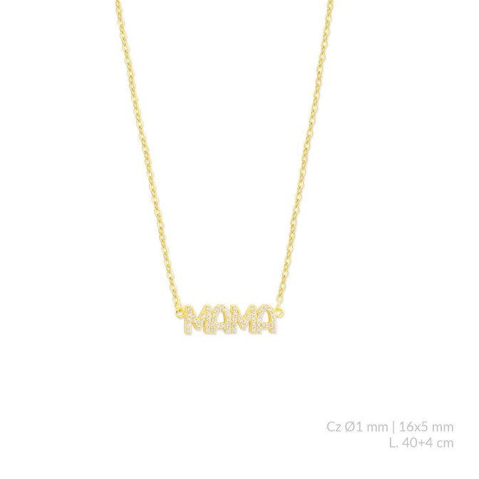 Gargantilla de Plata de Ley con circonitas