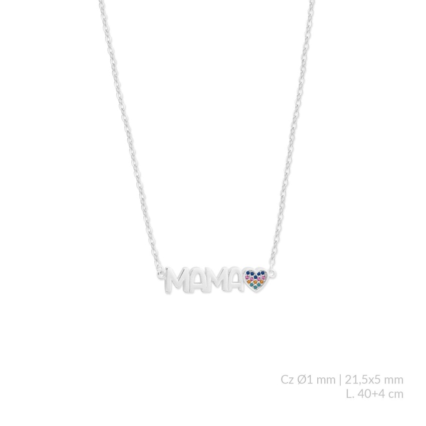 Gargantilla de Plata de Ley con circonitas