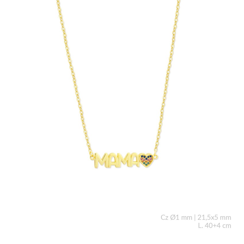 Gargantilla de Plata de Ley con circonitas