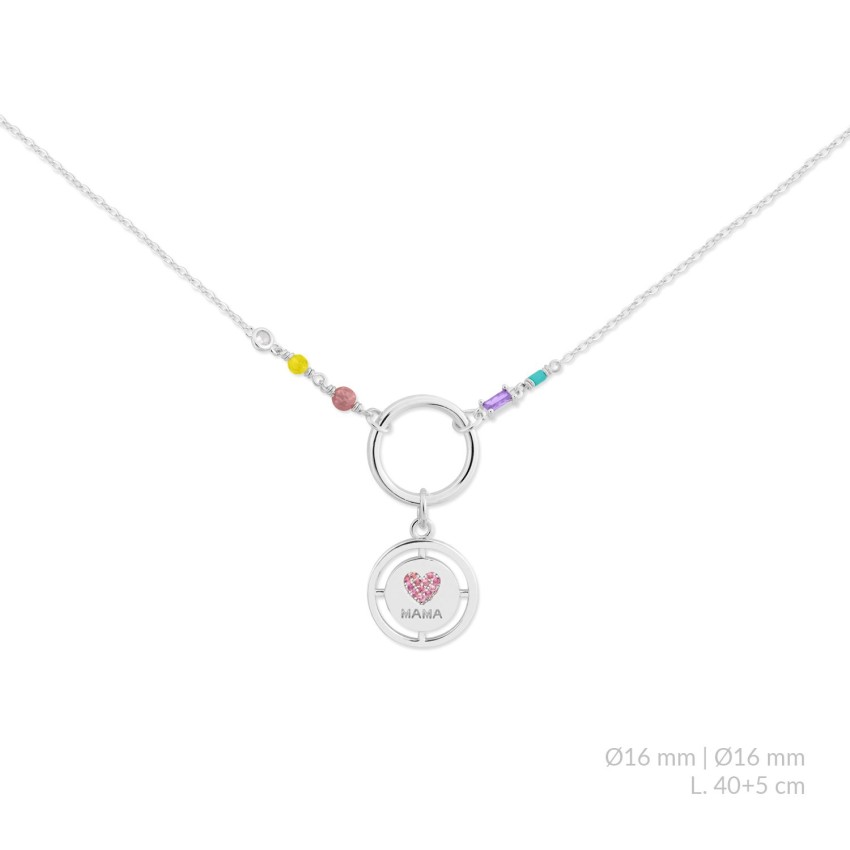 Gargantilla de Plata de Ley con circonitas