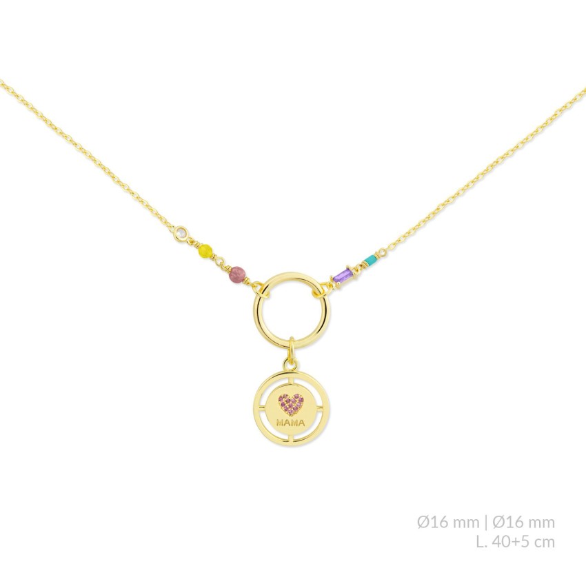 Gargantilla de Plata de Ley con circonitas