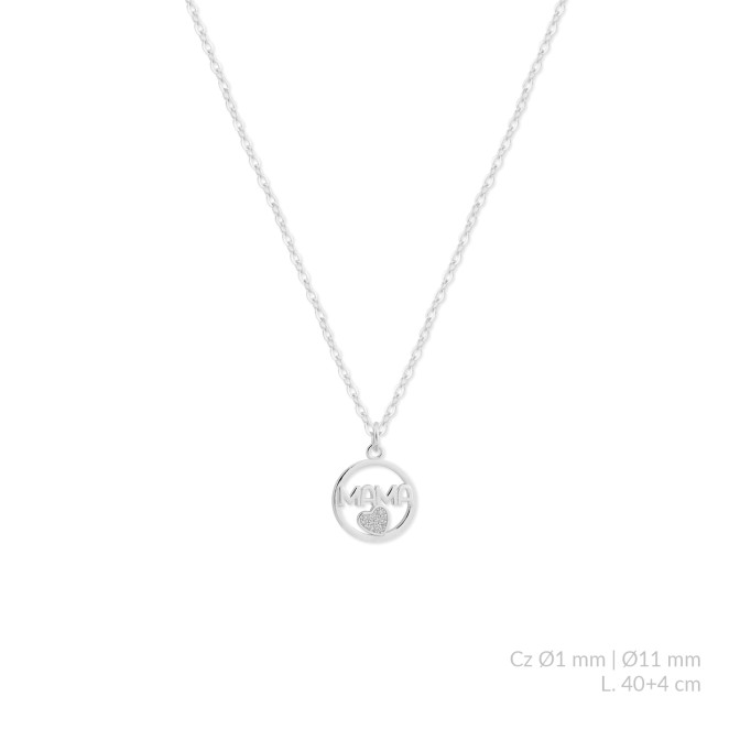 Gargantilla de Plata de Ley con circonitas