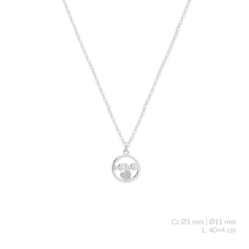 Gargantilla de Plata de Ley con circonitas