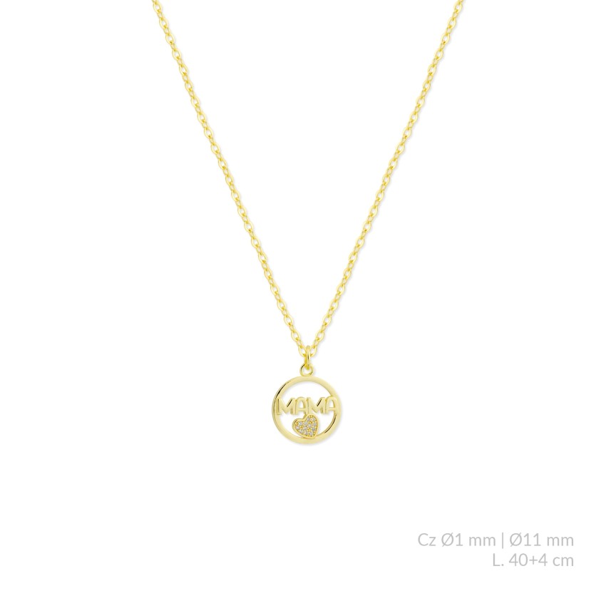 Gargantilla de Plata de Ley con circonitas