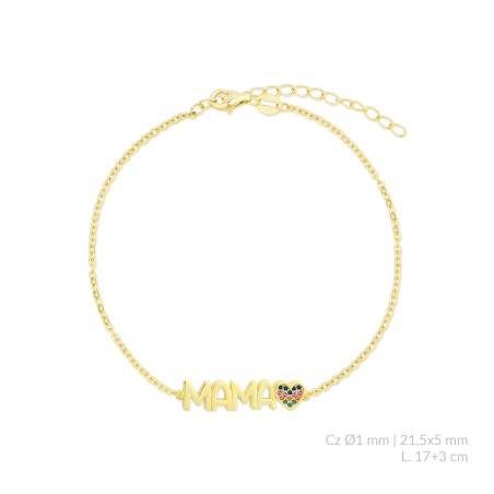 Pulsera de Plata de Ley con circonitas