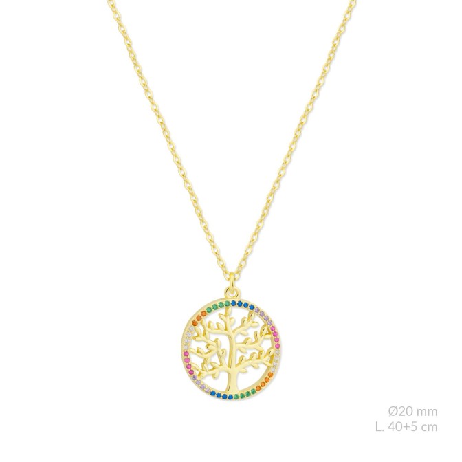 Gargantilla de Plata de Ley con circonitas