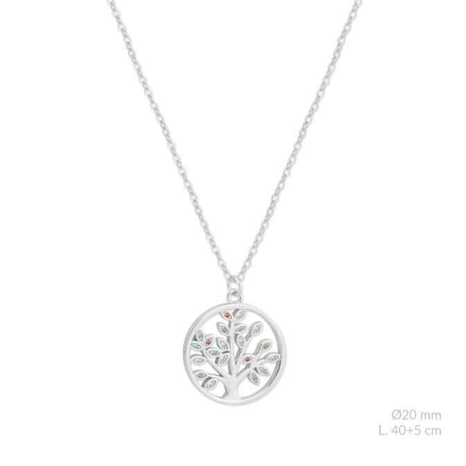 Gargantilla de Plata de Ley con circonitas