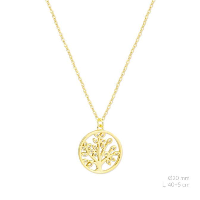 Gargantilla de Plata de Ley con circonitas