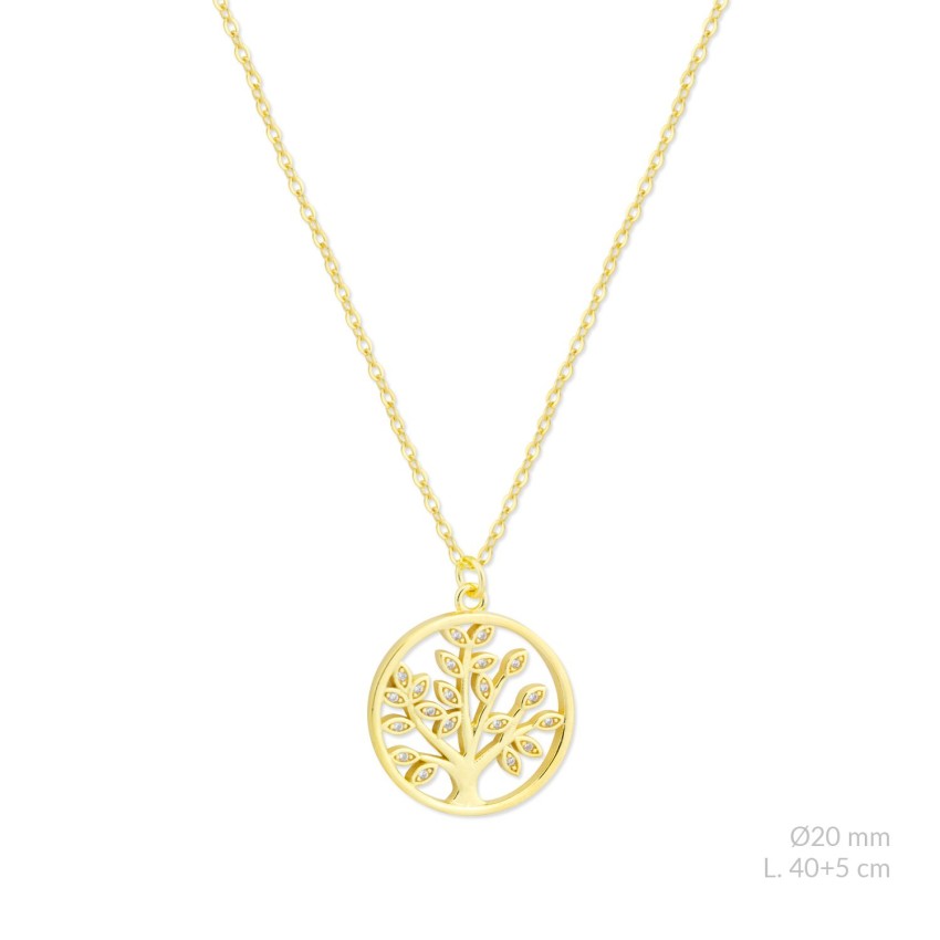 Gargantilla de Plata de Ley con circonitas