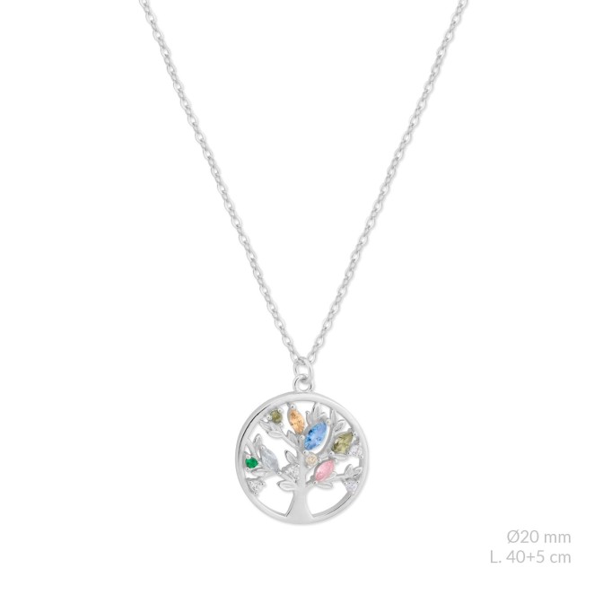 Gargantilla de Plata de Ley con circonitas