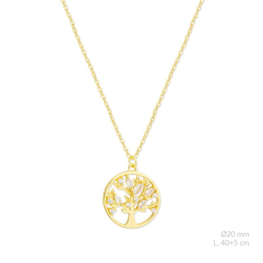 Gargantilla de Plata de Ley con circonitas