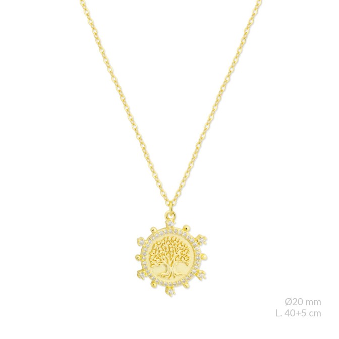 Gargantilla de Plata de Ley con circonitas